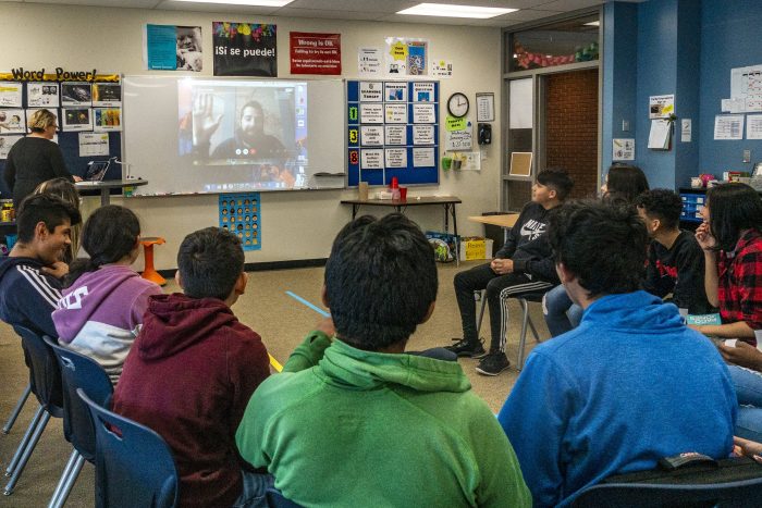 Video conferencing connects author, ELD middle schoolers thumbnail